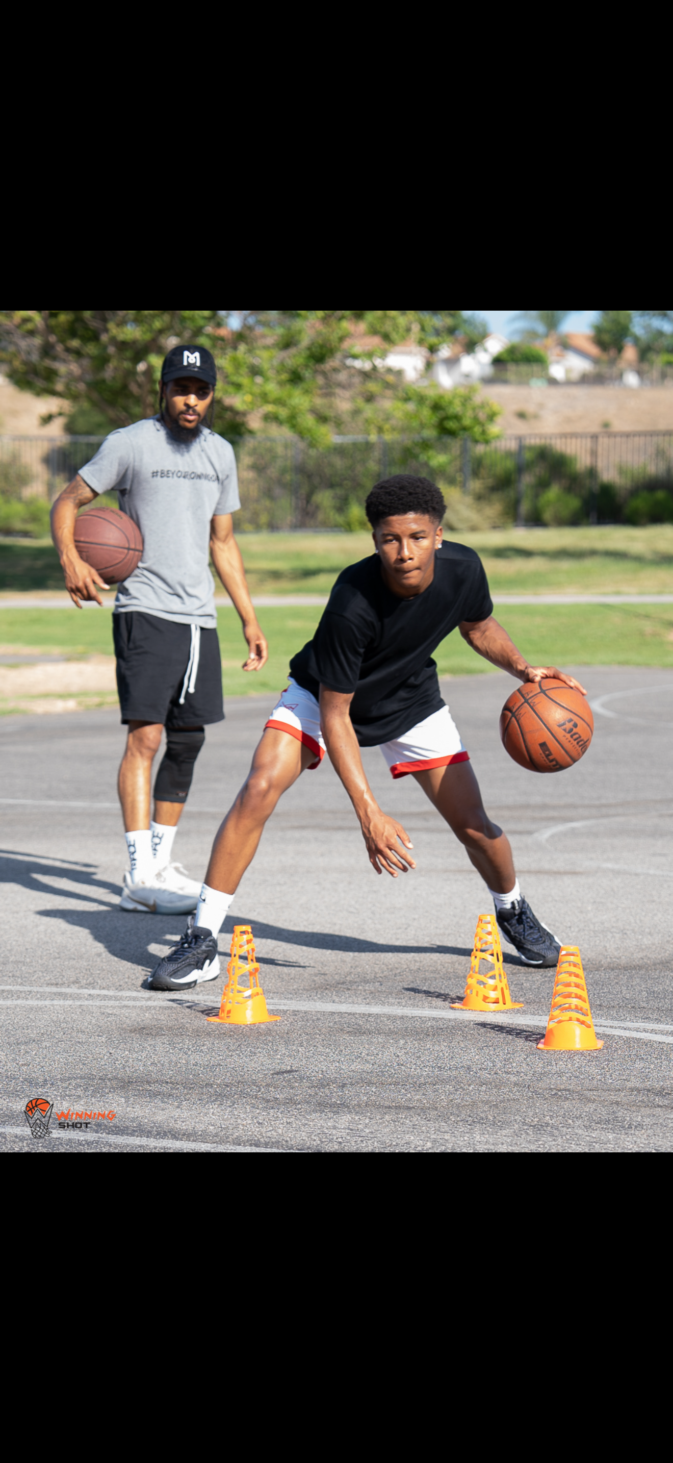 Athlete reps captured during a WE TRAIN TO WINN youth basketball workout.