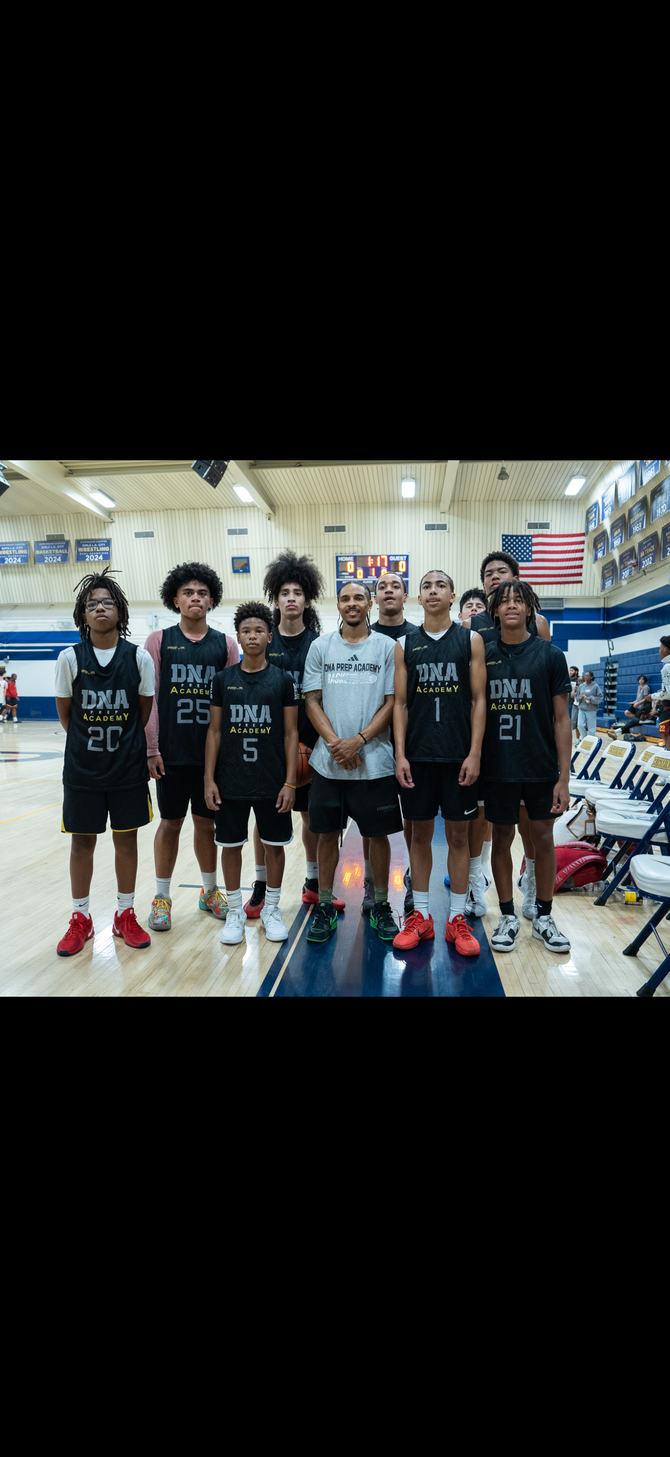 Athlete development session with Andre Winn on the court.